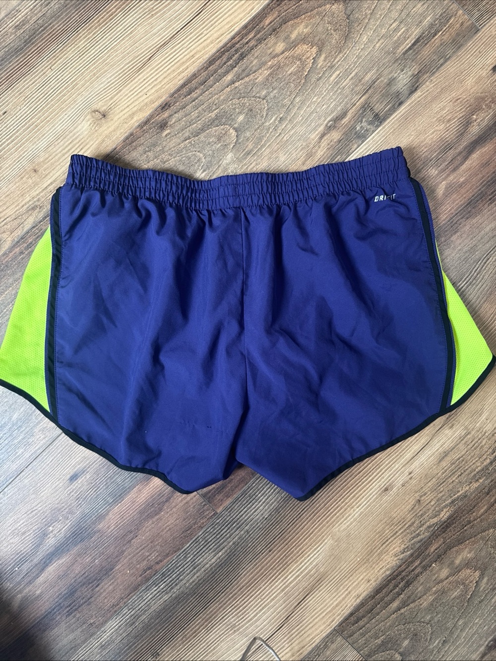 Nike Dri-Fit Tempo Lined Shorts Purple And Yellow Women's Size Large - Picture 4 of 7